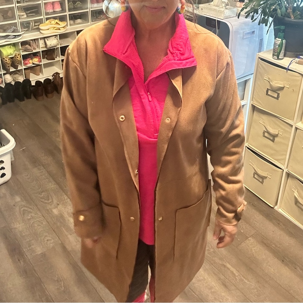 Faux leather jacket
